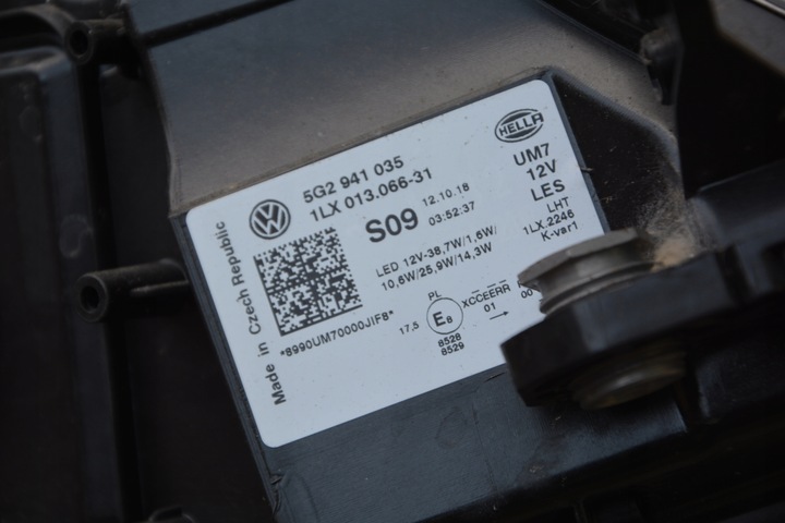 фото №9, Лампа повний led ліва vw golf 7 vii 5g2941035 uk