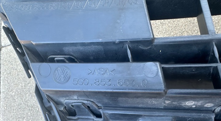 фото №6, Решітка радіатора решітка vw golf 7 рестайлінг 5g0853653q гарний