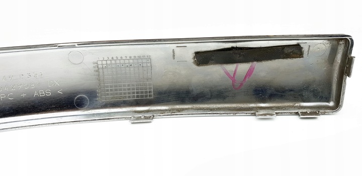 фото №15, Fiat 500 планка накладка хром бампера бампер перед передня права