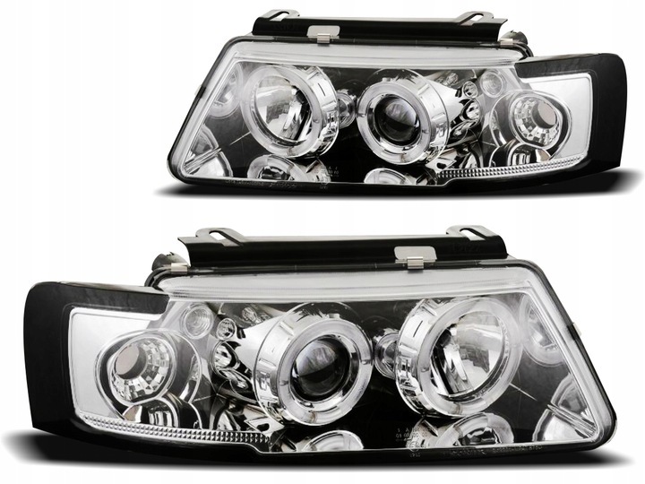 фото №1, Лампы vw passat b5 97-00r angel глаза кольца led хром аттестат супер эффект!!