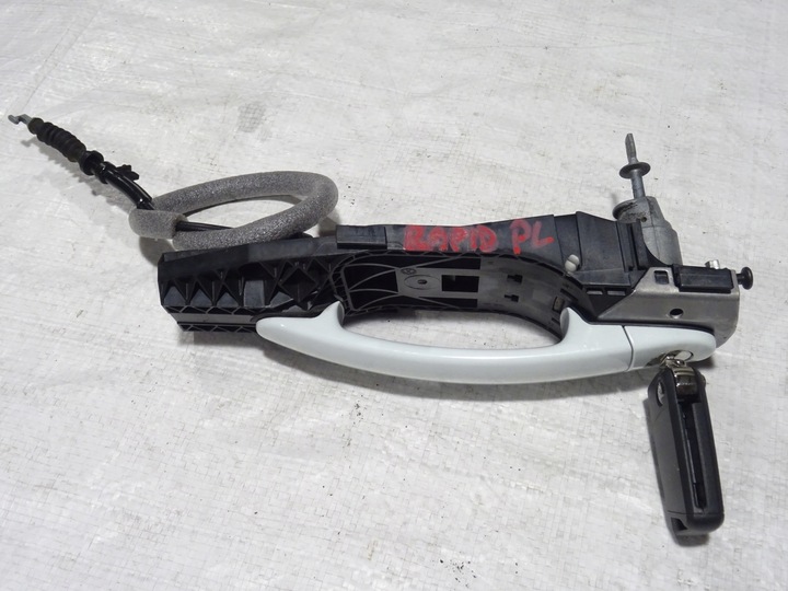 фото №4, Ручка зовнішня двері перед ліва з ключем skoda rapid 5ja 12-19 lf9f