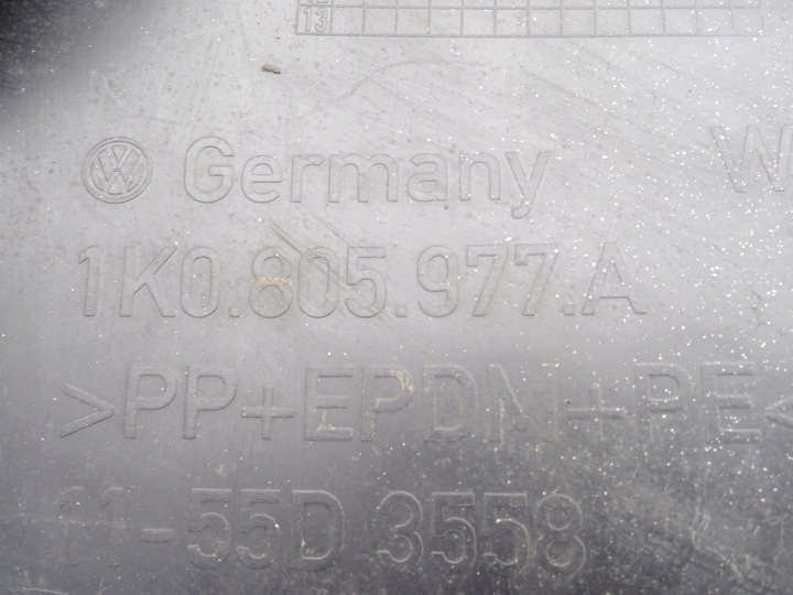 фото №6, Підкрилок перед ліві задня запчастина vw golf v 5 1k0