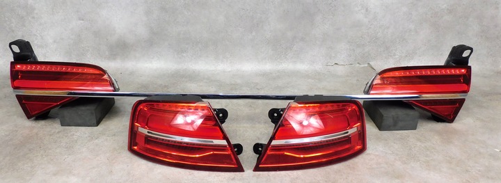 фото №11, Audi a8 d4 4h рестайлинг лампы зад matrix лампа правая левая хром комплект