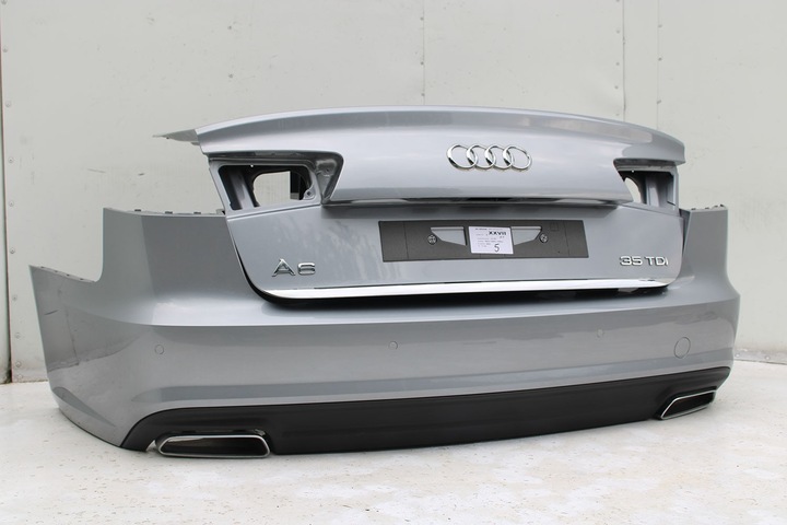 фото №11, Audi a6 sedan зад бампер задній кришка багажника 4g 4g5 лампи q2q2 lx7p сірий