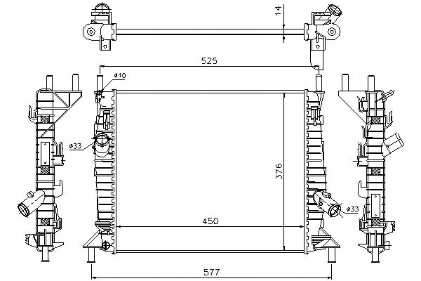 фото №1, Nissens радиаторов двигателя ford c-max focus c-max f