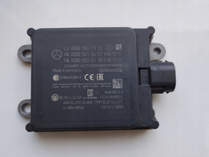 фото №1, Радар модуль датчик датчик mercedes w213 w205 a0009007913