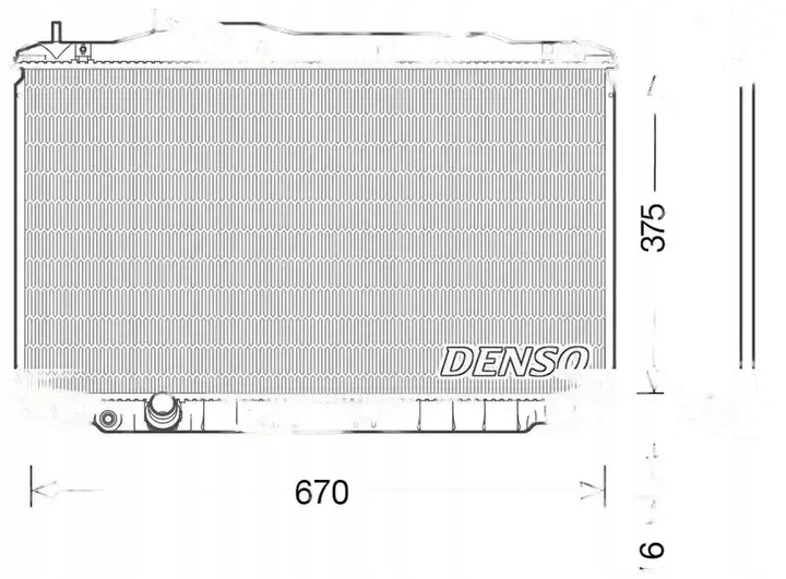 фото №1, Радіаторів води drm40040 denso