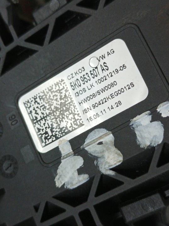 фото №2, Перемикач комбінований стрічка kpl 5k0953549c volkswagen golf plus i