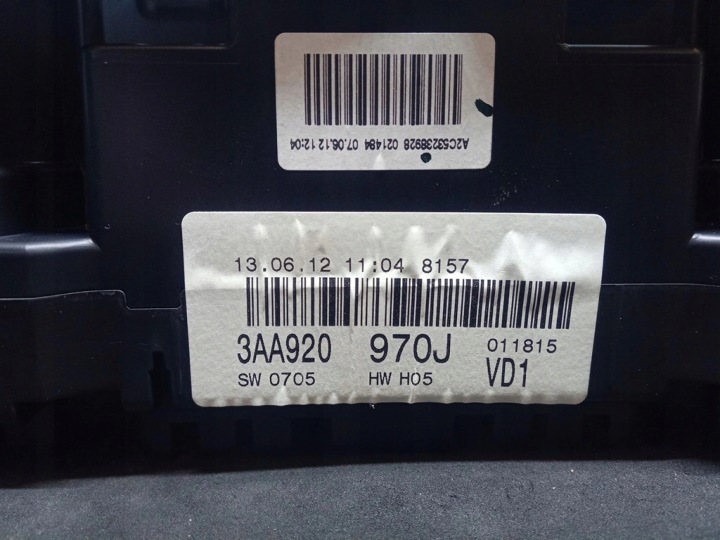 фото №8, Спидометр приборы vw passat b7 3aa920970j