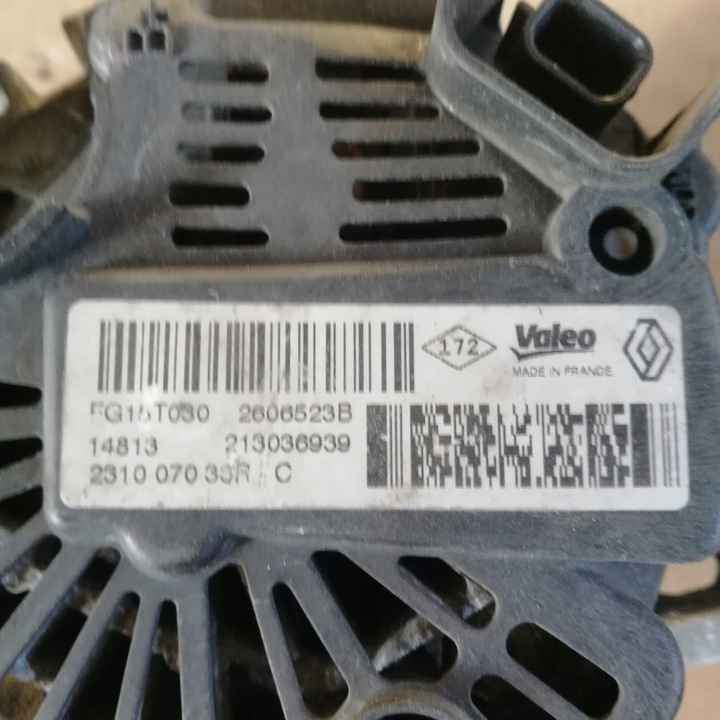 фото №6, Renault генератор 1.6 dci оригінальний номер fg15t030