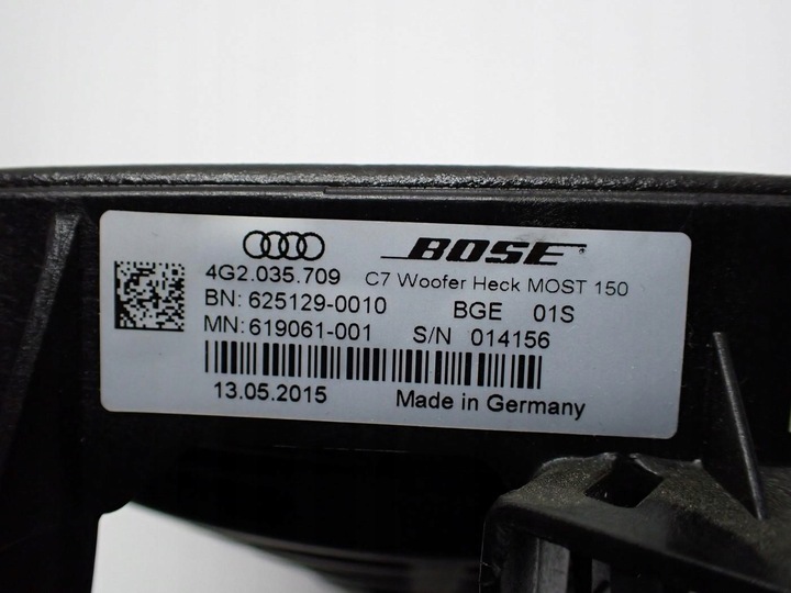 фото №13, Набор динамиков bose заводской оригинал 4g5035223b audi a6 c7 4g 15r