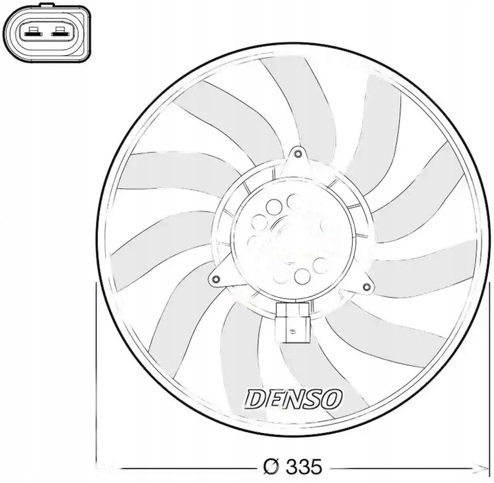 фото №1, Вентилятор радіатор der02008 denso
