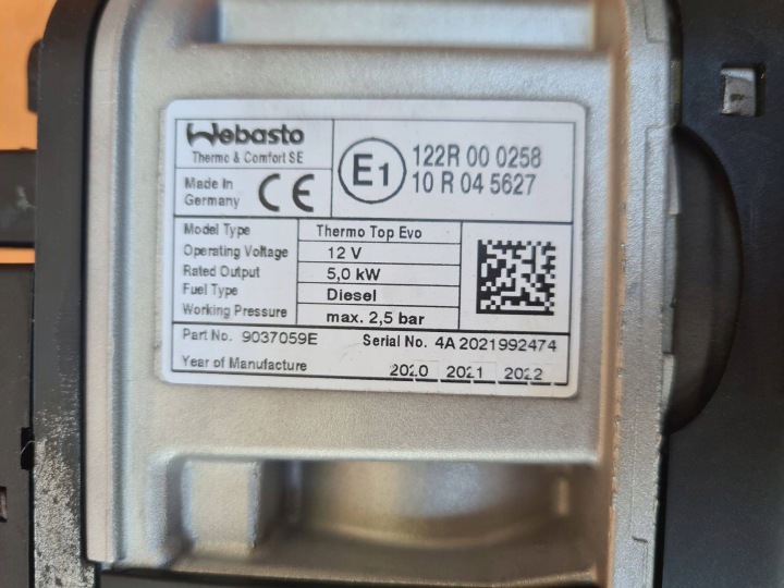 фото №13, Вебасто vw passat b8 3q0815005af ttevo дизель 2020r.