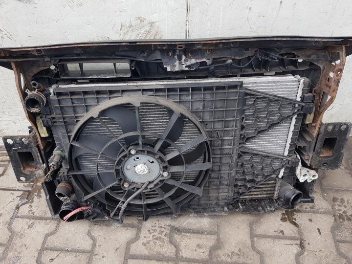 фото №4, Skoda roomster рестайлінг fabia ii 1.6 tdi передня панель радіатор вентилятор