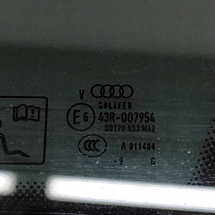 фото №6, Audi q7 4m 2020 права сторона скло кузовна задня