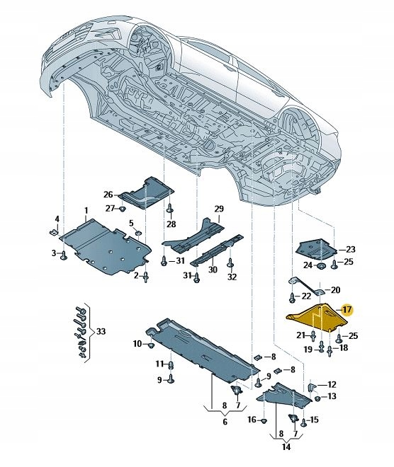 фото №1, Защита пола зад средство audi a6 a7 c8 aso