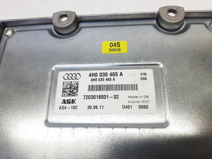 фото №8, Audi s8 d4 усилитель amplifier ask 4h0035465b a