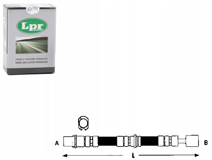 фото №1, Шланг гальмівний p astra h 04- lpr