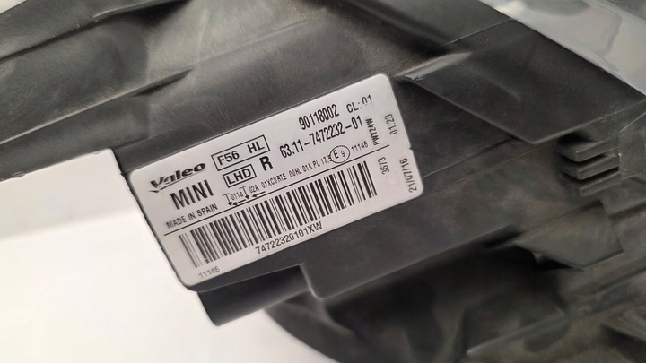 фото №11, Лампа перед ліва права mini f54 f55 f56 led адаптивний чорна 7472231 7472232