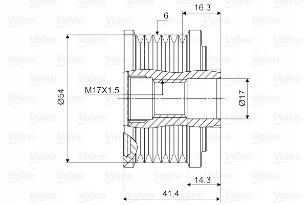 фото №3, 588045 valeo колесо пасове генератора
