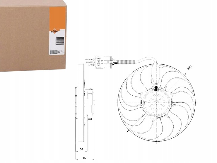 фото №1, Nrf вентилятор радиатор audi a3 1.8 t 8l1