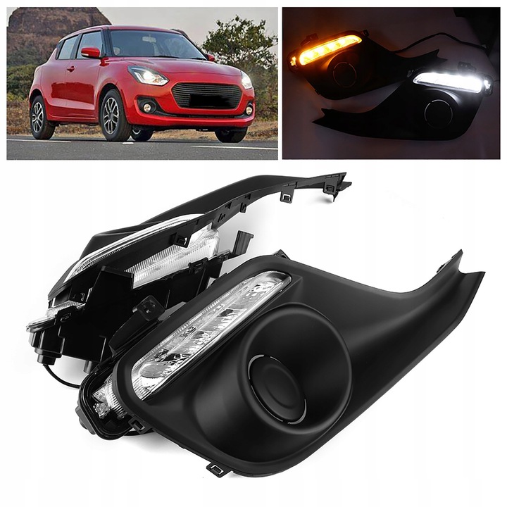 фото №6, Света do движения дневного led 5000-8000k подходят do suzuki swift 2018-2019