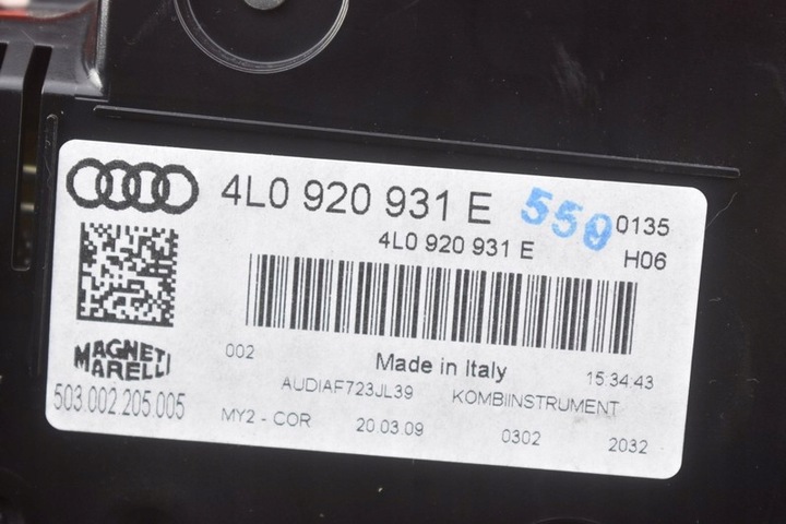 фото №7, Спидометр приборы автомат eu 4l0920931e audi q7 4l 3.0 tdi 240 km quattro