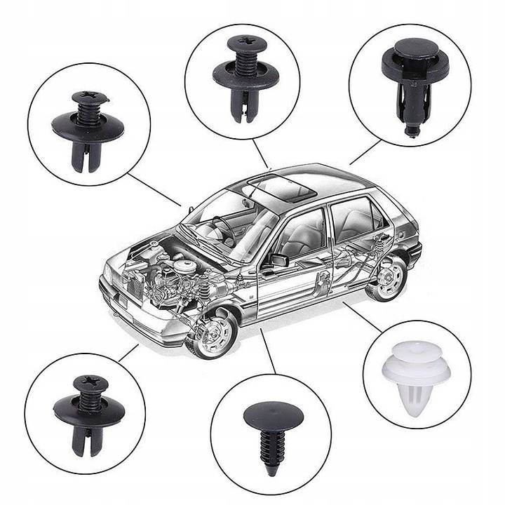 фото №7, Стиль 60 штук 6 клипсы do hondy pilot insight hr-v