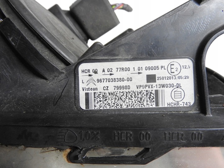 фото №6, Citroen ds3 09-14 рестайлінг лампа фара лівий перед 9677038380