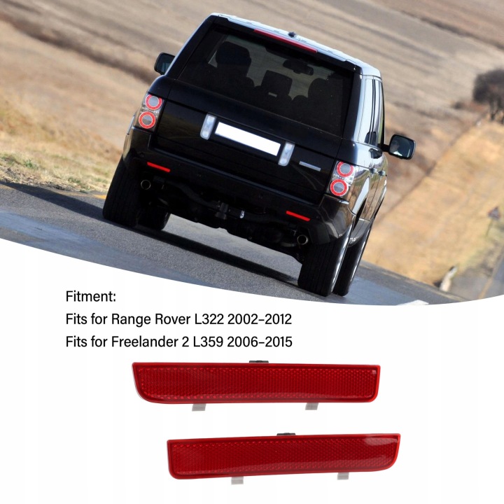 фото №16, Відбивачі задні бампера ліве + праве lr006348 do range rover l322 2002–2012