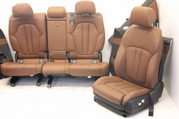 фото №6, Сиденья диван обшивки комплект 7 os. bmw x5 g05 merino coffee bmw x5 g05 lci