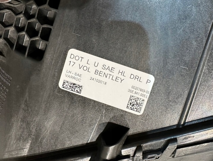 фото №8, Bentley continental flying spur лампа фара lh 3se941005l