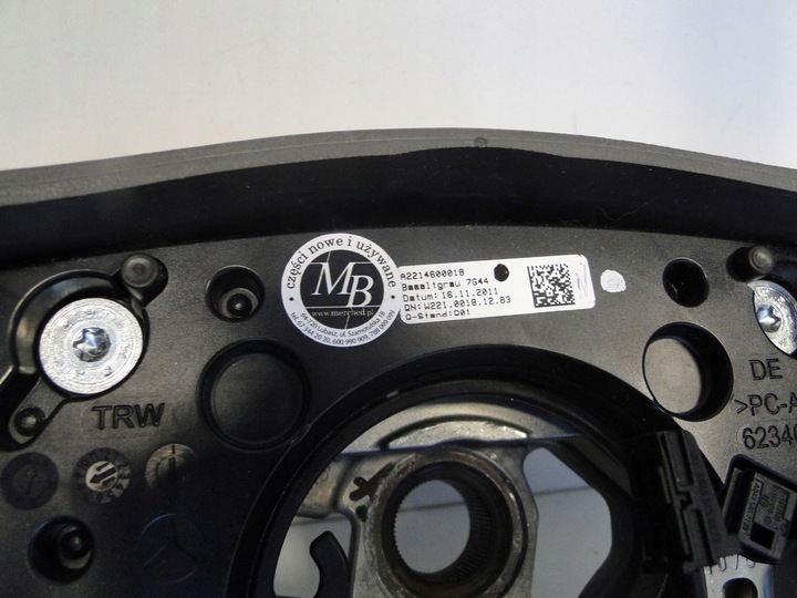 фото №9, Mercedes s w221 221 cl 216 рестайлінг кермо з підігрівом сірий дерево шкіра