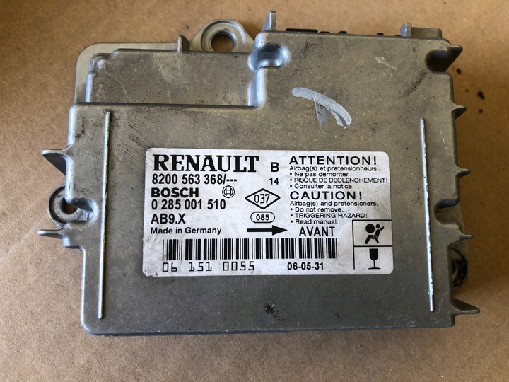 фото №1, Датчик модуль подушка безопасности renault clio iii 8200563368