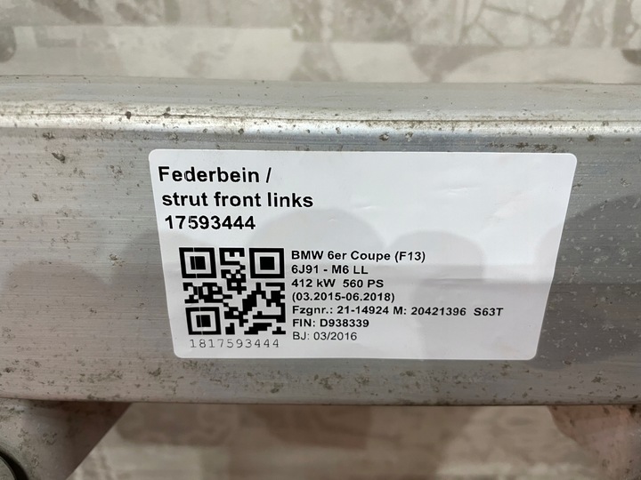 фото №16, Підрамник візок перед bmw m6 f06 f12 f13 m5 f10