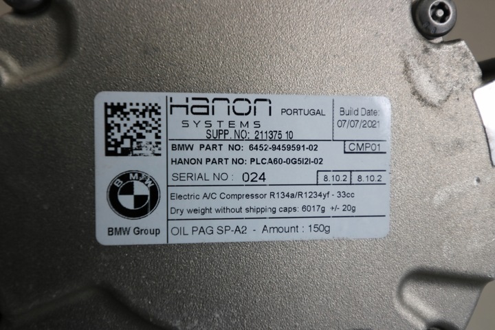 фото №8, Bmw u06 g60 g70 x1 u11 x5 g05 lci компресор кондиціонера 9459591