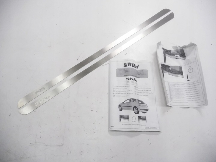 фото №2, Эмблемы накладки порога fiat stilo 2003-2007