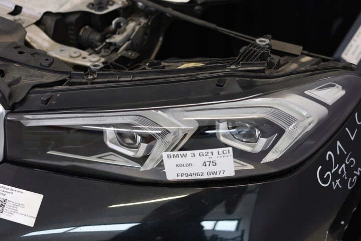 фото №6, Перед bmw g20 lci рестайлінг капот бампер крило м-пакет лампа led 475 330e