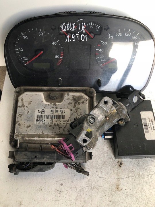 фото №1, Блок управления набор стартовый volkswagen golf iv 1.9 tdi 038906012l