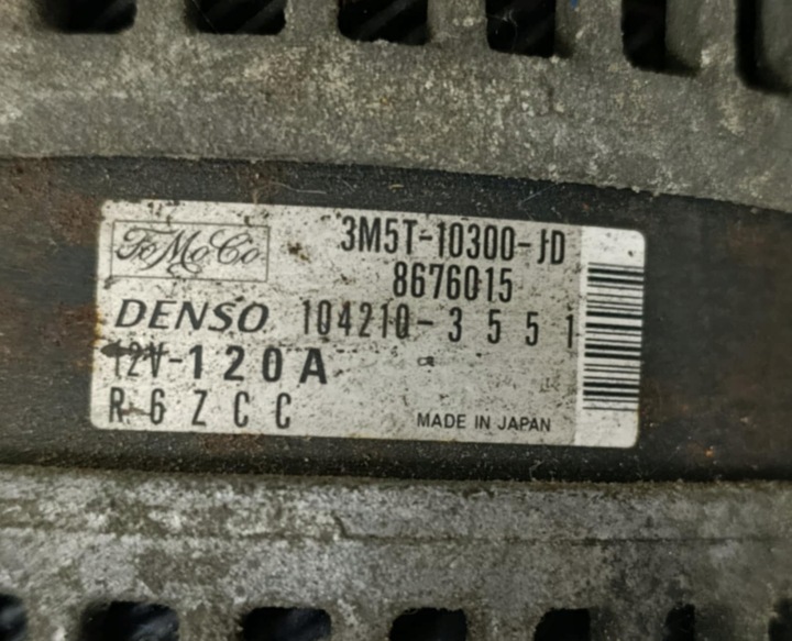 фото №5, Генератор denso 3m5t-10300-jd ford volvo