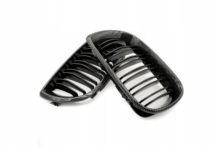 фото №13, Решітка радіатора решітки радіатора 66skv084 подвійна планка ; колір карбон ; bmw 3 e46 51137030545