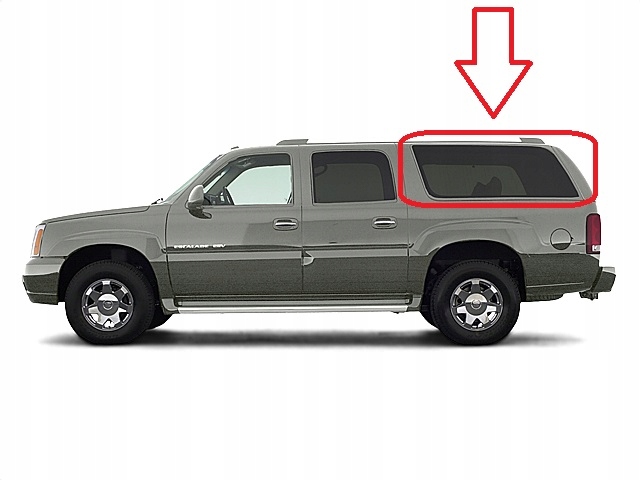 фото №1, Cadillac escalade esv 03-06r скло кузовна ліва оригінал oem