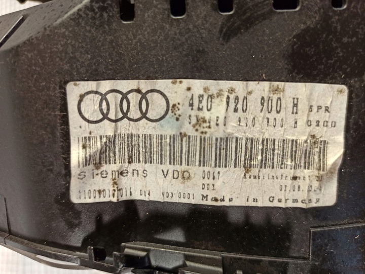 фото №8, Audi a8 d3 спидометр приборы w12 европа 4e0920900h