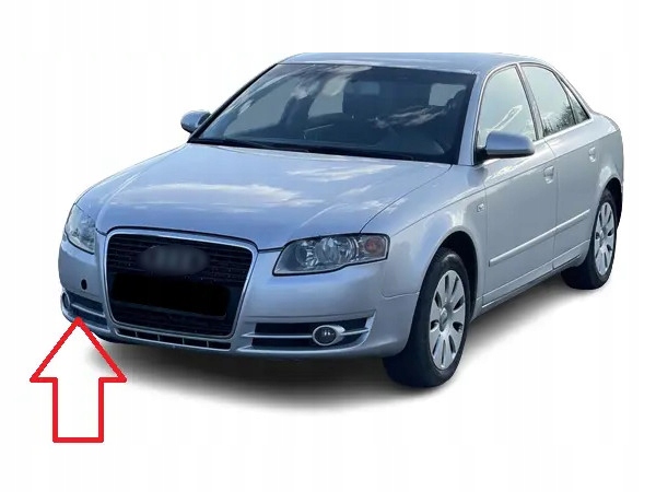 фото №4, Заглушка решётка бампера рамка галоген нижняя правая audi a4 s4 b7 2004-