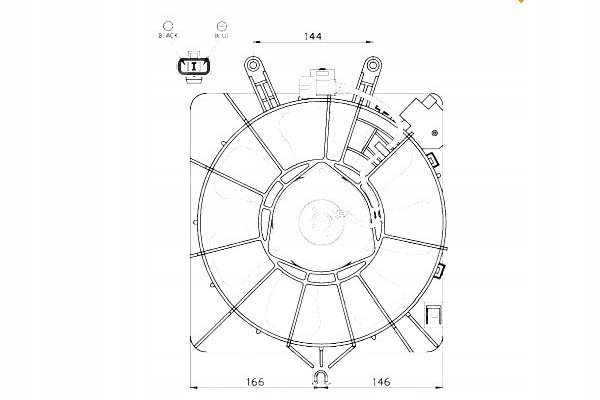 фото №2, Вентилятор радіатор honda jazz 02-08 nrf