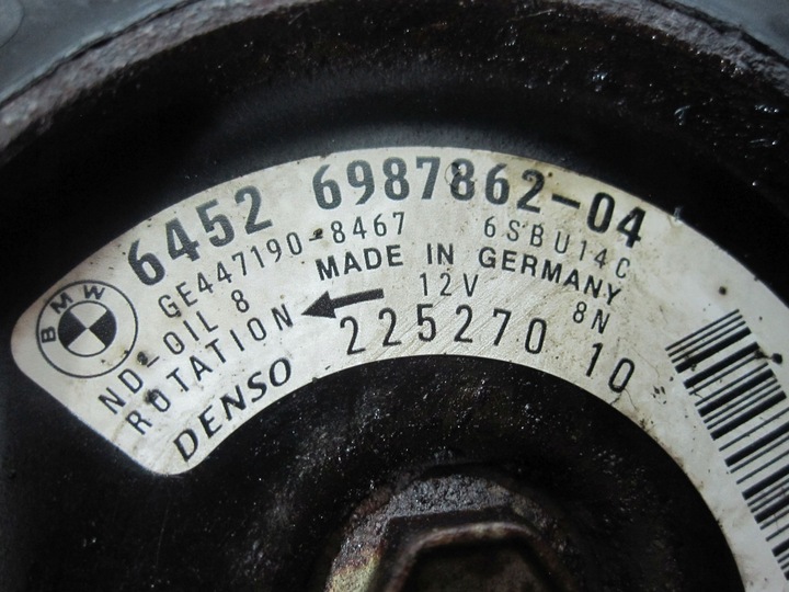 фото №9, Bmw 1 2.0 d 11r компрессор кондиционера 447260-1853