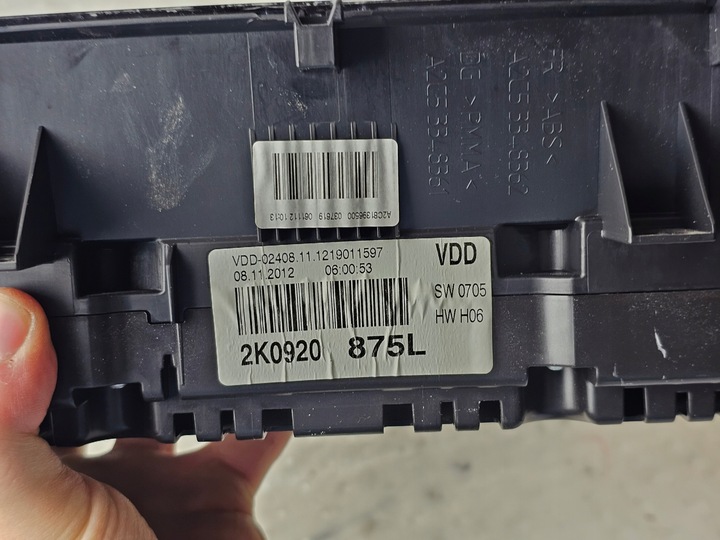 фото №6, Спідометр  манометр прилади vw caddy touran 2k0920875l європа