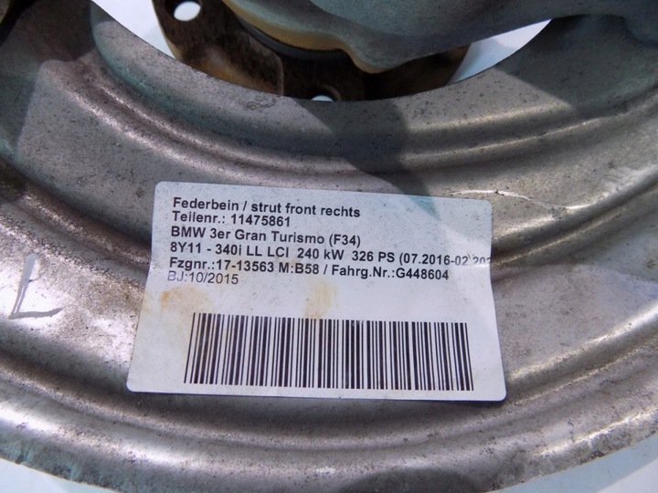 фото №9, Bmw 3 f34 gt поворотна опора передня - ліва - 6464