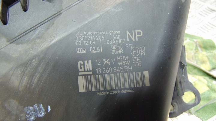 фото №11, Лампа ліва права перед передня opel zafira b європа