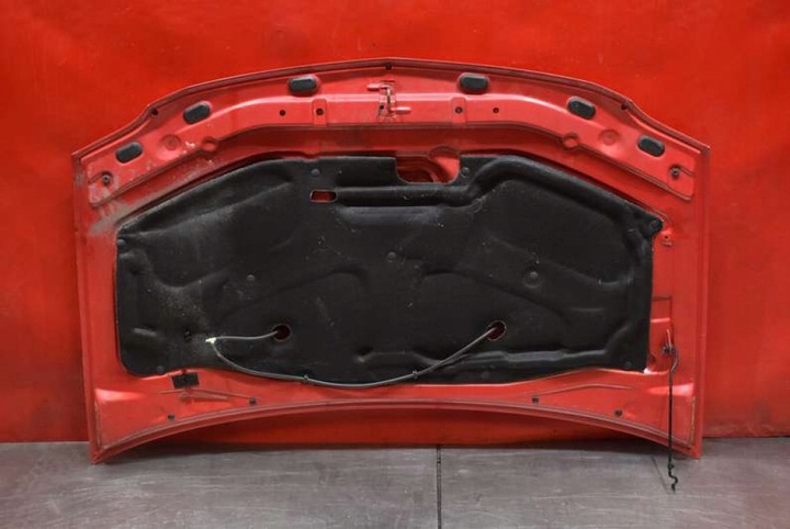 фото №13, Капот крышка двигателя красная dacia logan mcv 1 i рестайлинг 07-12